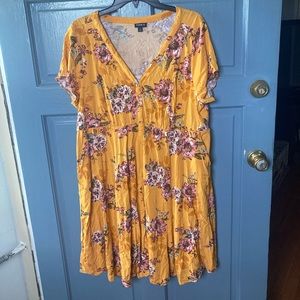 Yellow Floral Dress